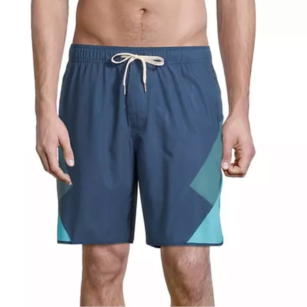 Fair harbor men shorts blue green size medium